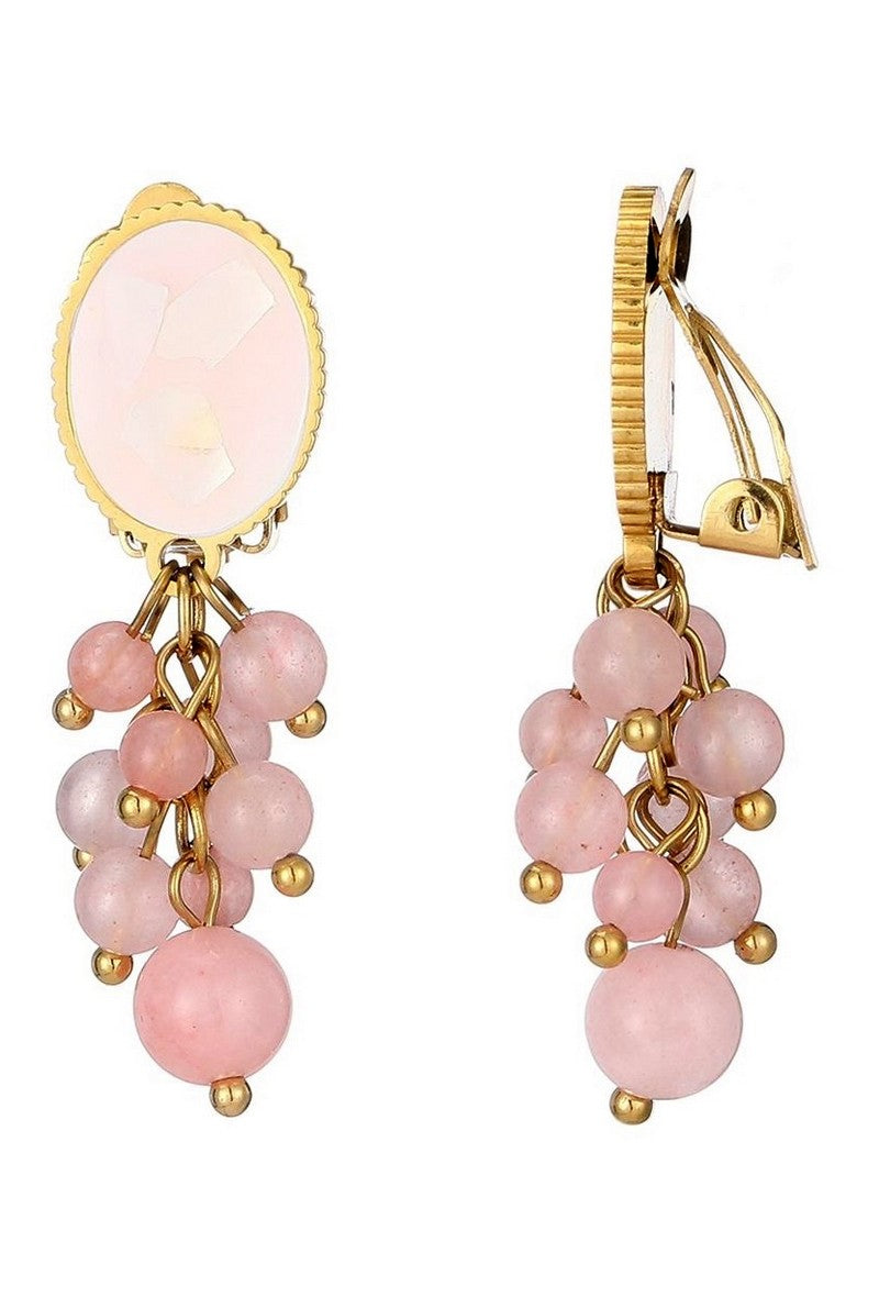 Boucle d'oreille clip Ziba en acier inoxydable