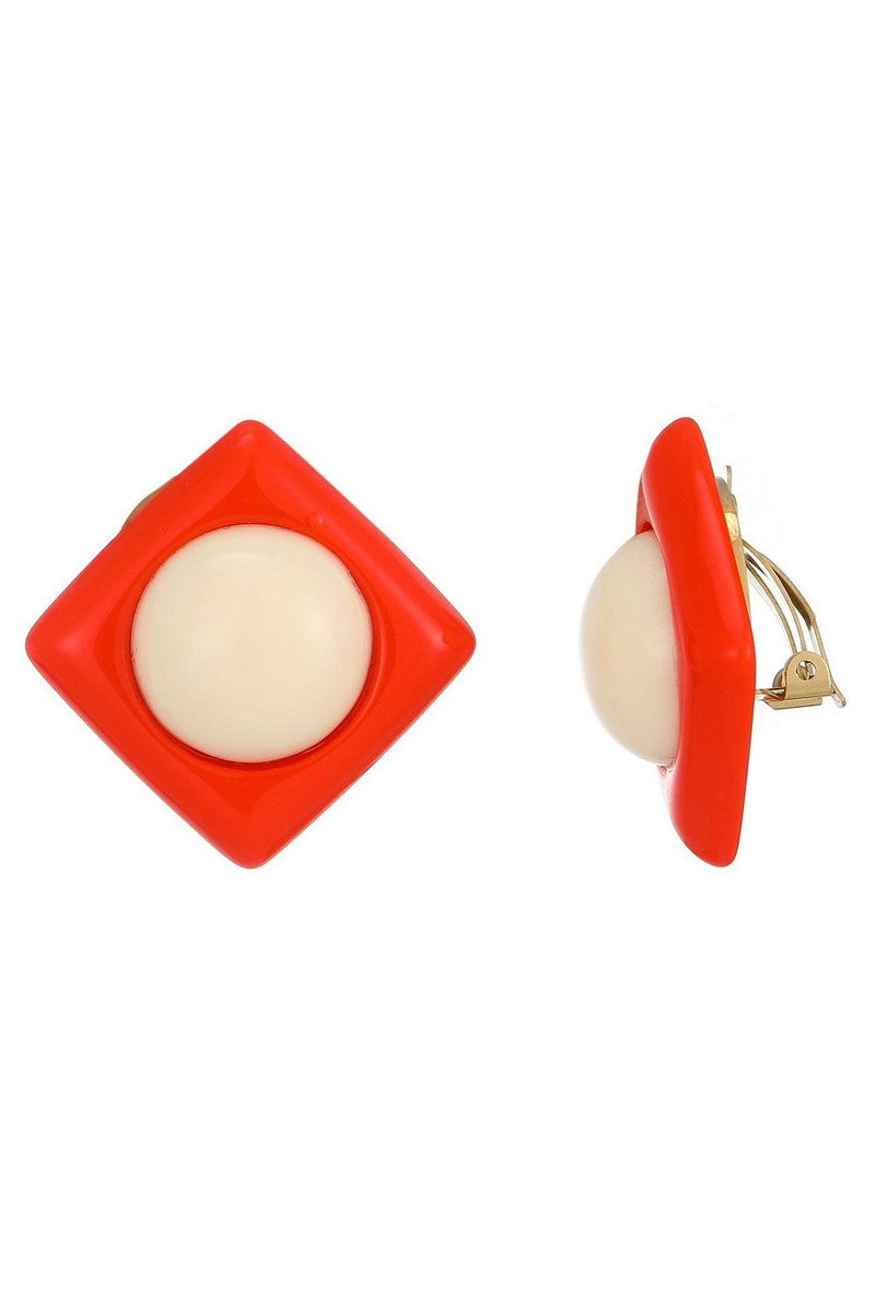 Boucles d'oreilles clip Zillah en acier inoxydable