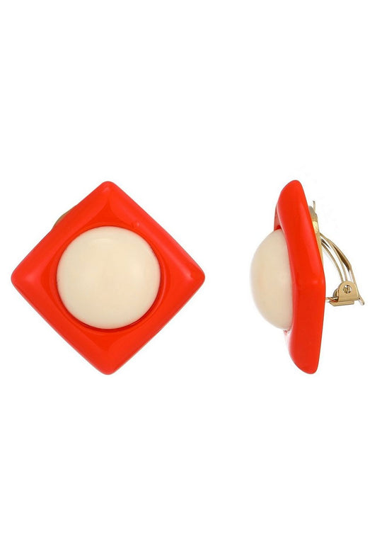 Boucles d'oreilles clip Zillah en acier inoxydable