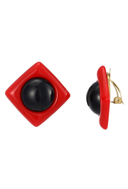Boucles d'oreilles clip Zillah en acier inoxydable