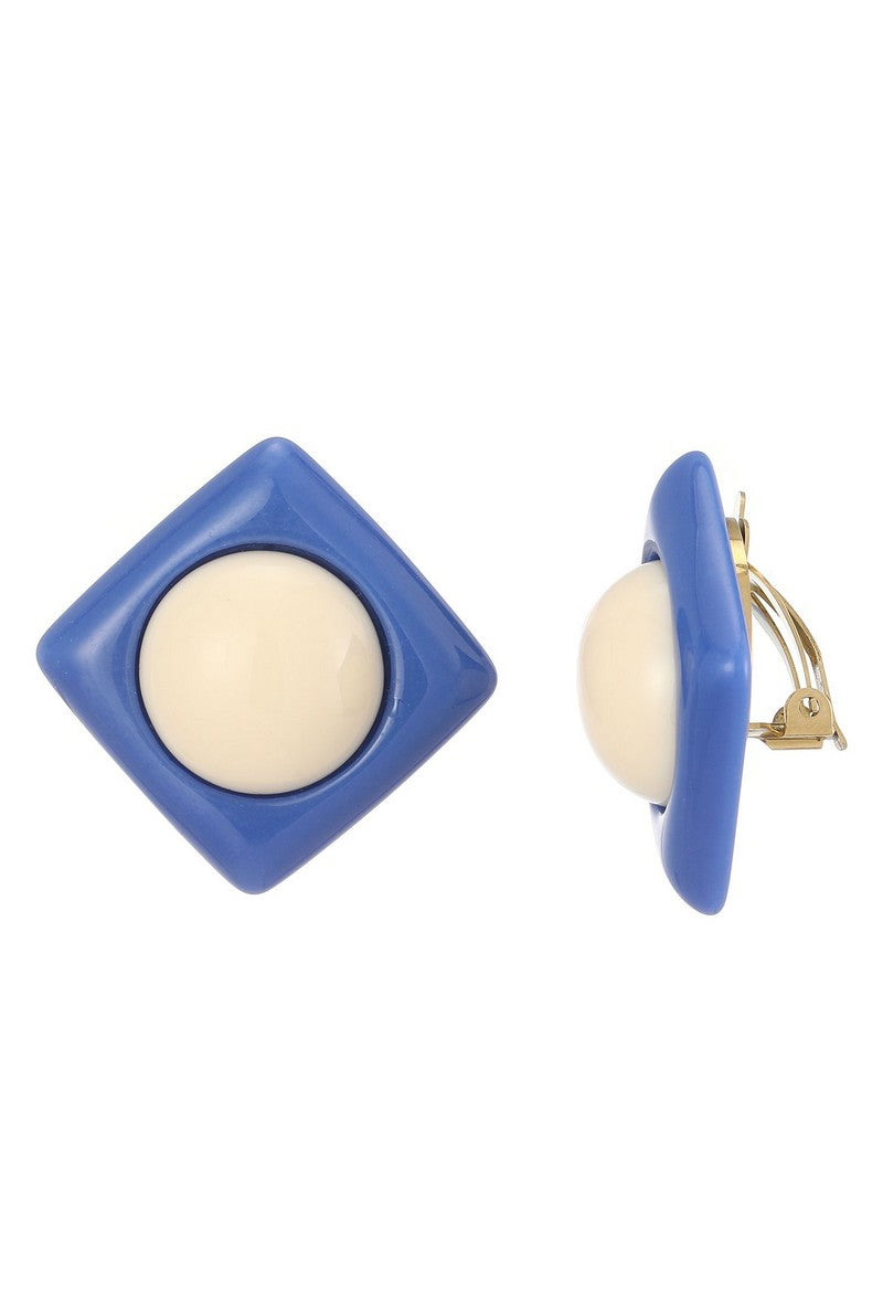 Boucles d'oreilles clip Zillah en acier inoxydable