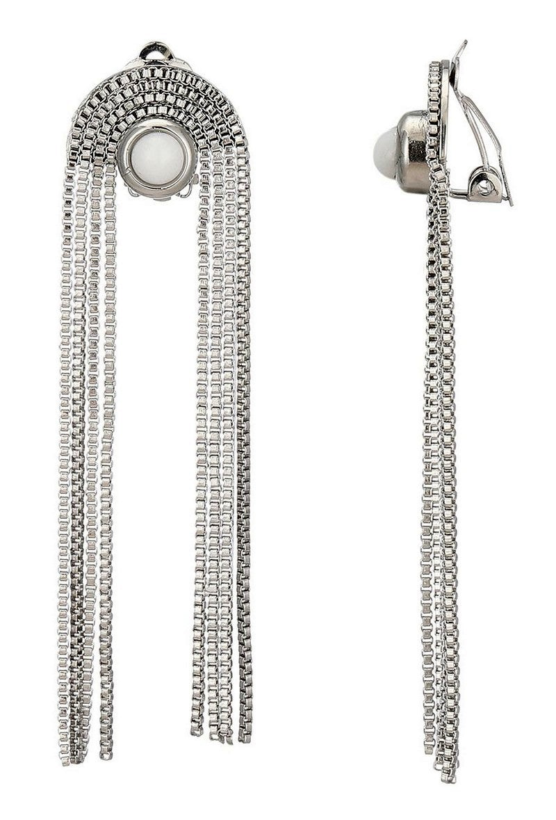 Boucles d'oreilles clip Zilpah en acier inoxydable
