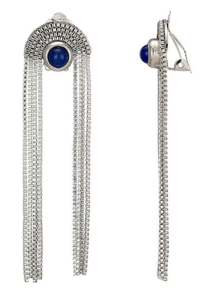 Boucles d'oreilles clip Zilpah en acier inoxydable