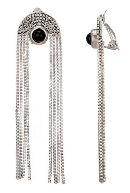Boucles d'oreilles clip Zilpah en acier inoxydable