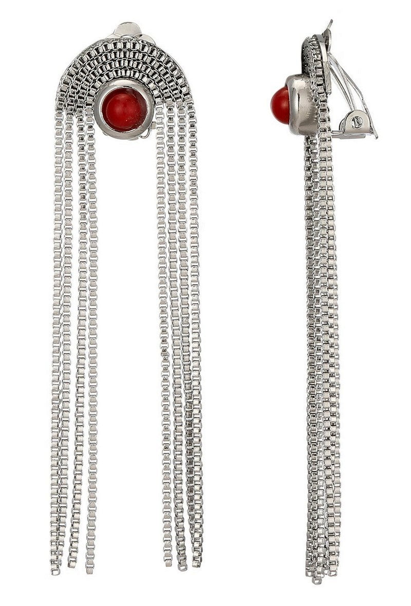 Boucles d'oreilles clip Zilpah en acier inoxydable