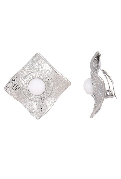 Boucles d'oreilles clip Zina en acier inoxydable