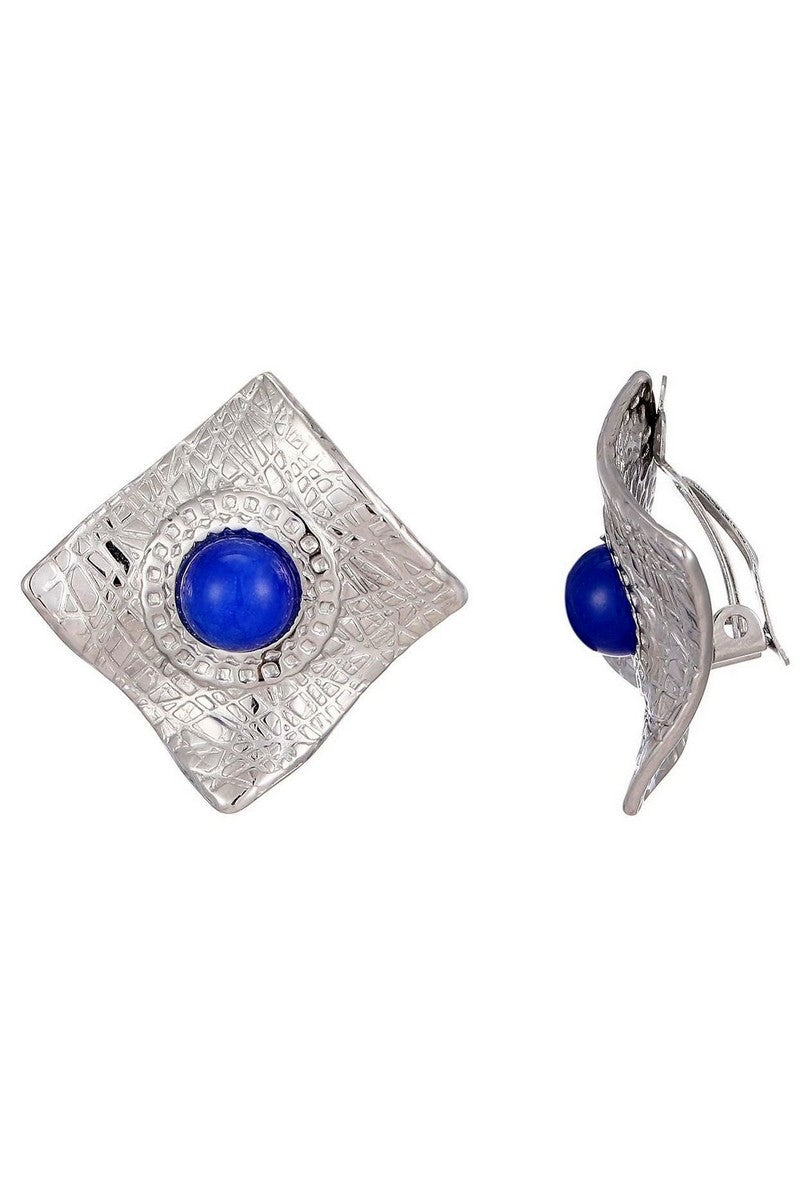 Boucles d'oreilles clip Zina en acier inoxydable