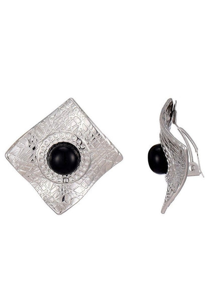 Boucles d'oreilles clip Zina en acier inoxydable