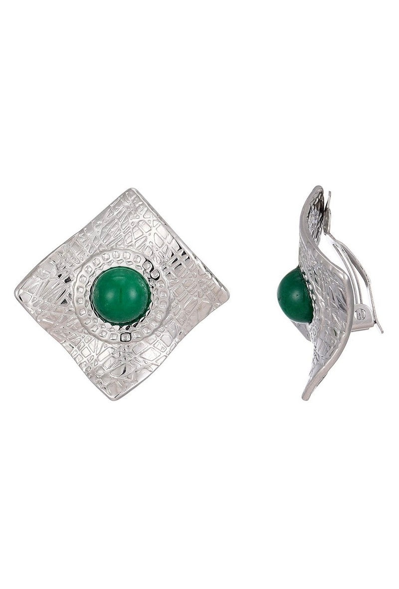 Boucles d'oreilles clip Zina en acier inoxydable