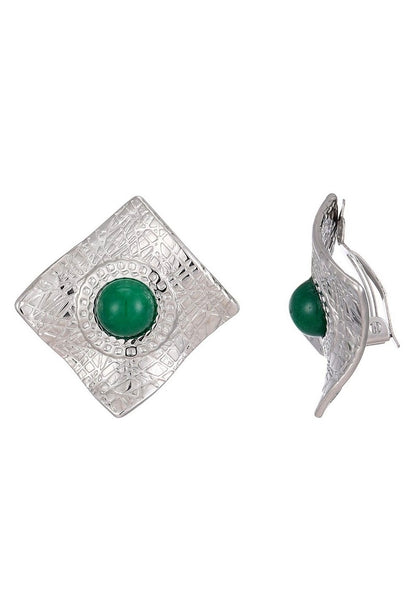 Boucles d'oreilles clip Zina en acier inoxydable