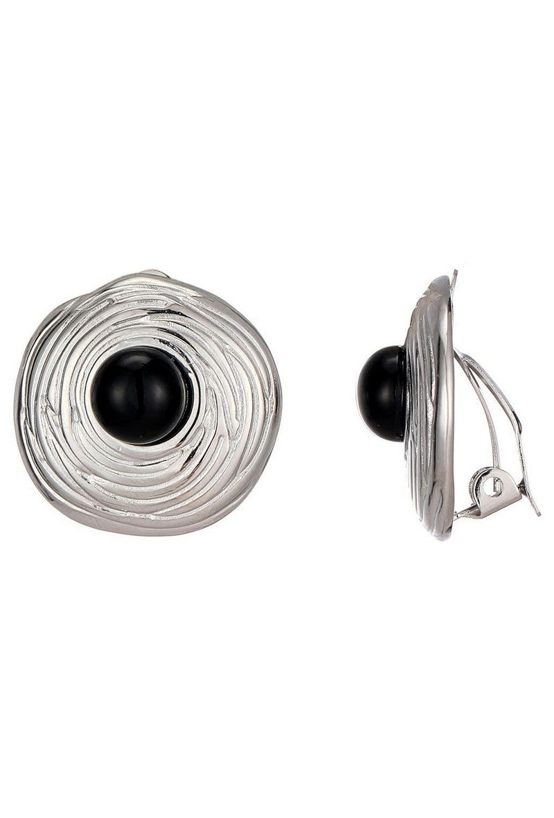Boucles d'oreilles clip Zinaida en acier inoxydable