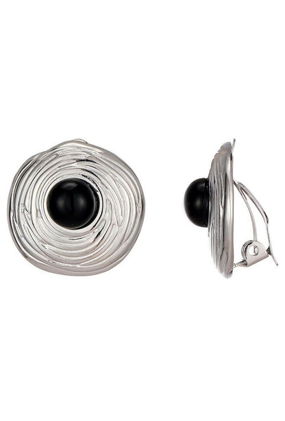 Boucles d'oreilles clip Zinaida en acier inoxydable