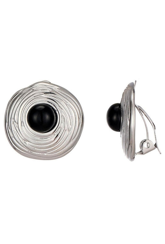 Boucles d'oreilles clip Zinaida en acier inoxydable