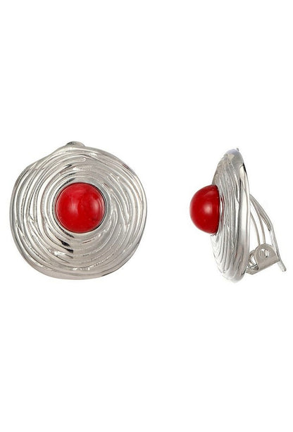 Boucles d'oreilles clip Zinaida en acier inoxydable