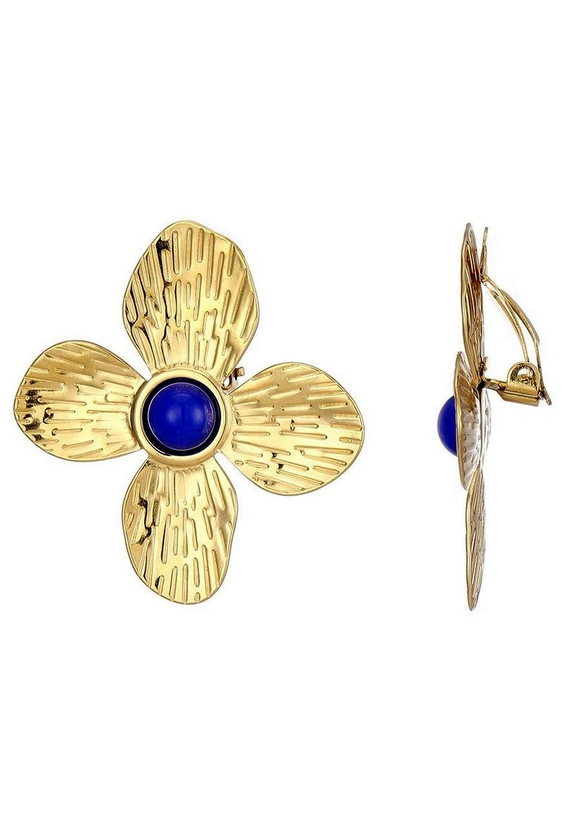 Boucle d'oreille clip Zinnia