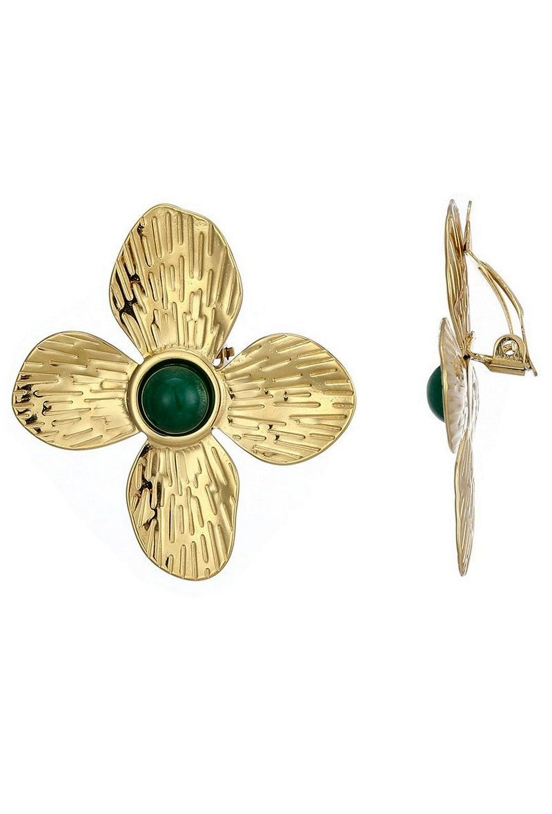 Boucle d'oreille clip Zinnia