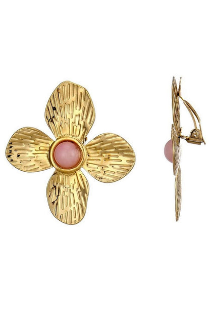 Boucle d'oreille clip Zinnia