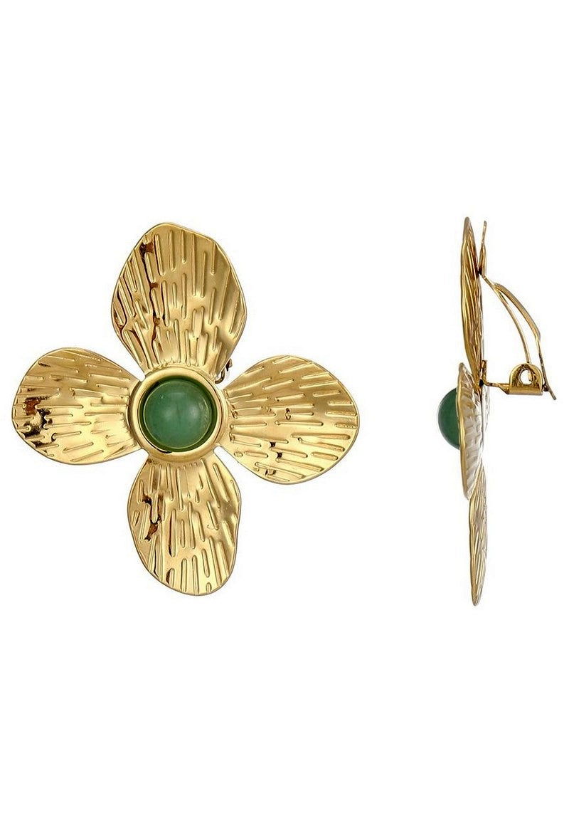 Boucle d'oreille clip Zinnia
