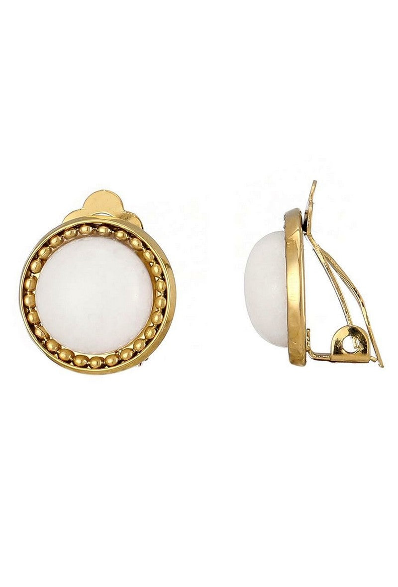 Boucles d'oreilles clip Zinovia en acier inoxydable