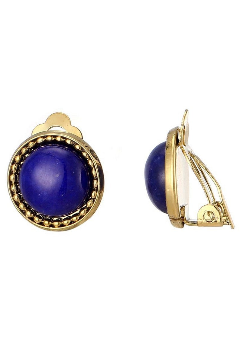 Boucles d'oreilles clip Zinovia en acier inoxydable
