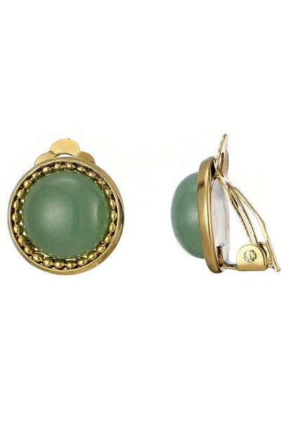 Boucles d'oreilles clip Zinovia en acier inoxydable