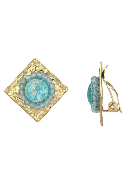 Boucle d'oreille clip Zinoviya