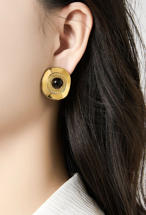 Boucles d'oreilles clip Zlata en acier inoxydable