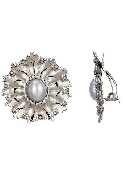 Boucles d'oreilles clip Zorka en acier inoxydable