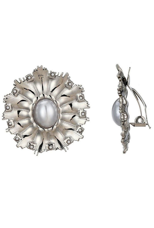 Boucles d'oreilles clip Zorka en acier inoxydable
