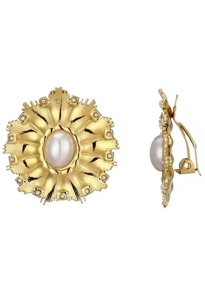 Boucles d'oreilles clip Zorka en acier inoxydable