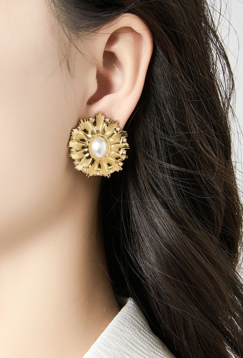 Boucles d'oreilles clip Zorka en acier inoxydable