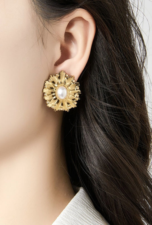 Boucles d'oreilles clip Zorka en acier inoxydable