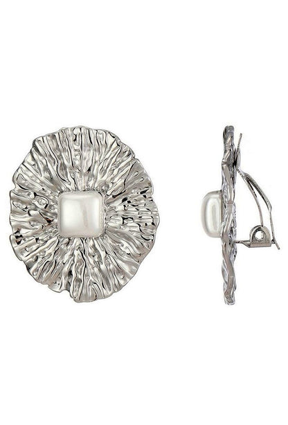 Boucles d'oreilles clip Zornitsa en acier inoxydable