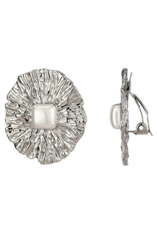 Boucles d'oreilles clip Zornitsa en acier inoxydable