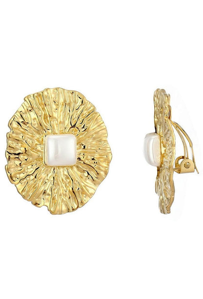 Boucles d'oreilles clip Zornitsa en acier inoxydable