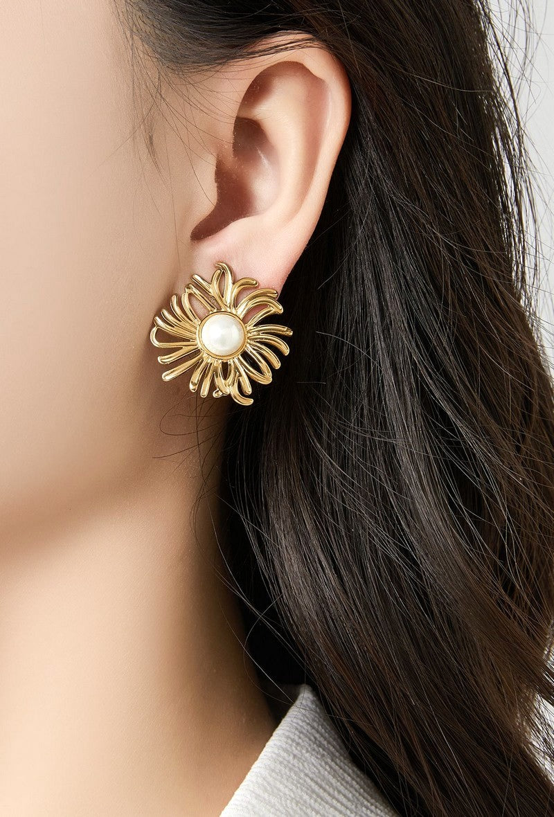 Boucles d'oreilles clip Zowie en acier inoxydable