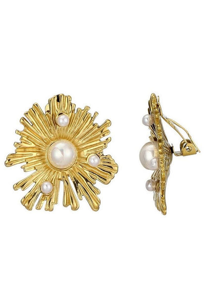 Boucles d'oreilles clip Zoya en acier inoxydable