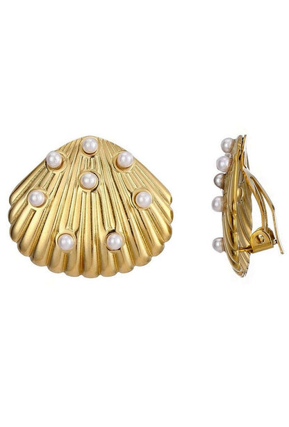 Boucles d'oreilles clip Zrinka en acier inoxydable