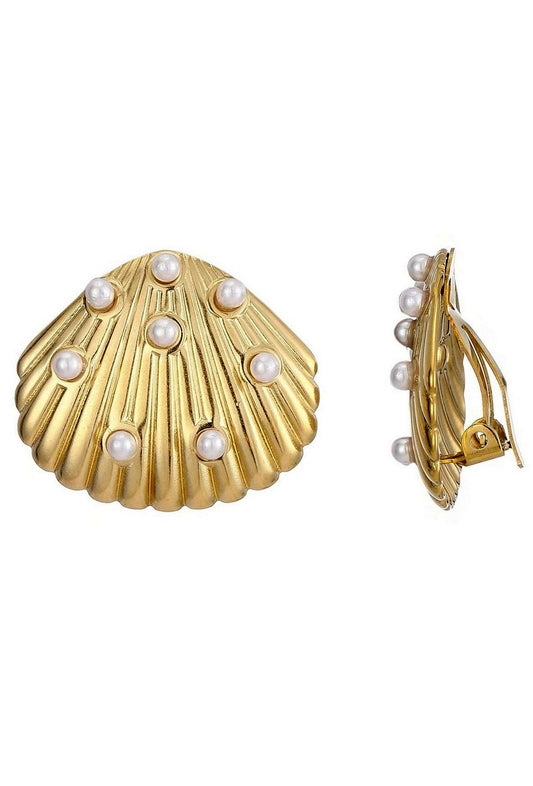 Boucles d'oreilles clip Zrinka en acier inoxydable