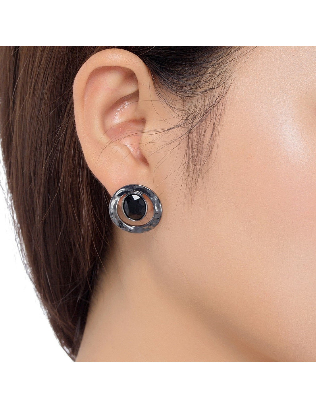 Boucles d'oreilles à tige Aki porté – Belle Miss Paris