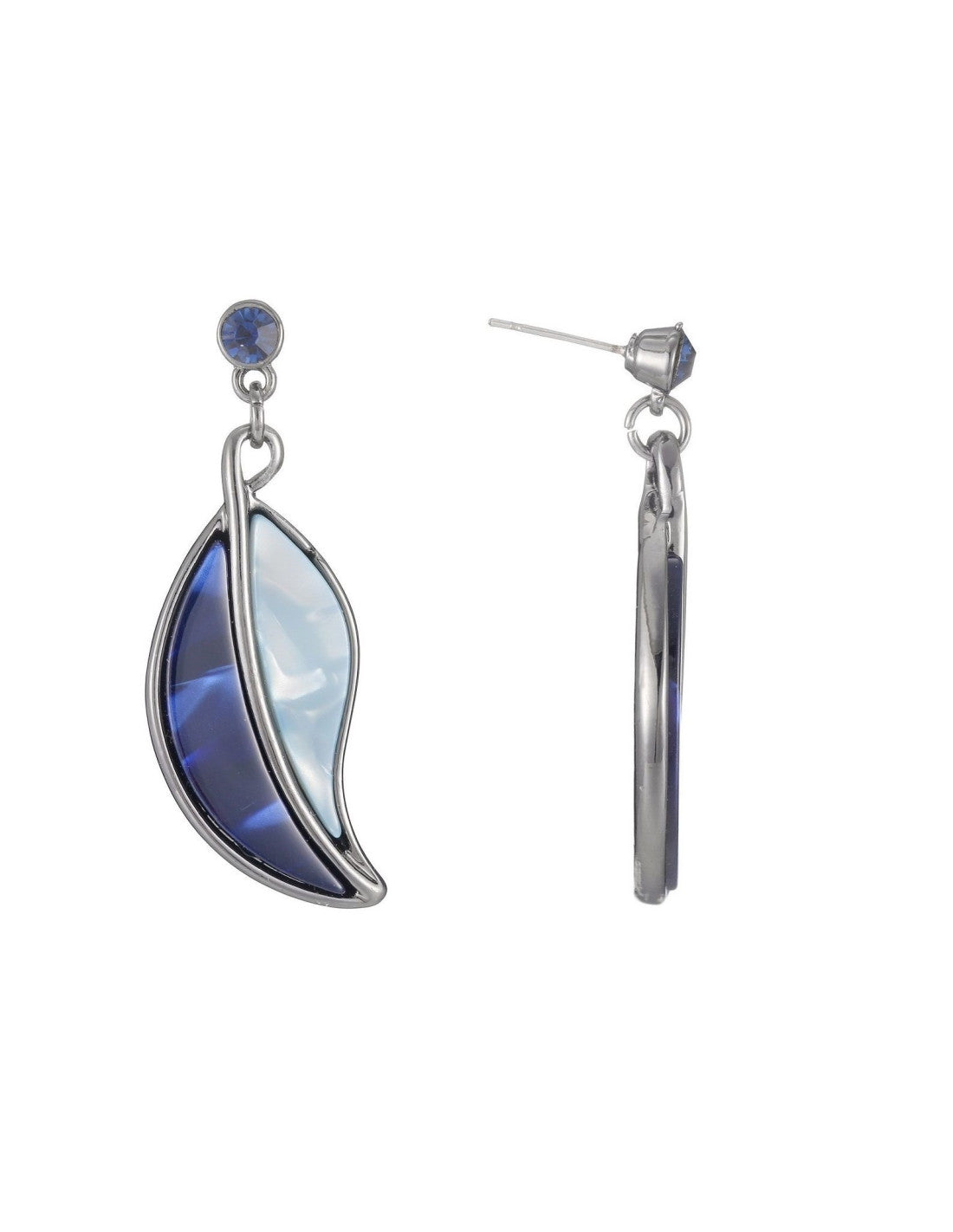 Boucles d'oreilles à tige Anis bleu – Belle Miss Paris