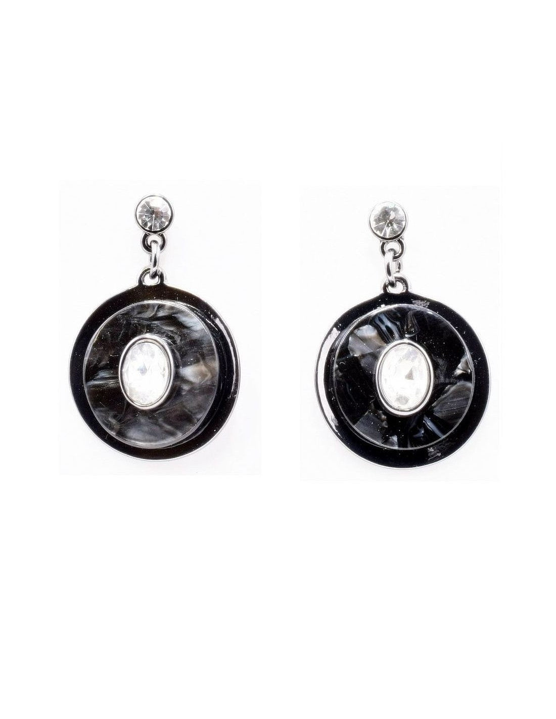 Boucles d'oreilles à tige Arai noir – Belle Miss Paris