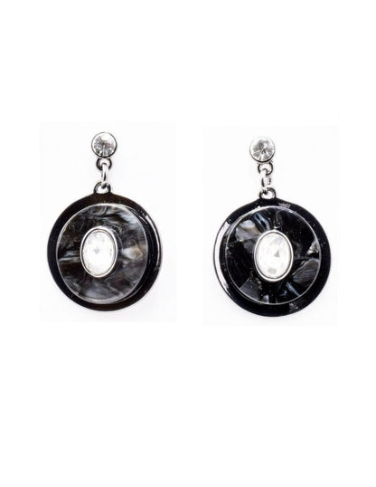 Boucles d'oreilles à tige Arai noir – Belle Miss Paris