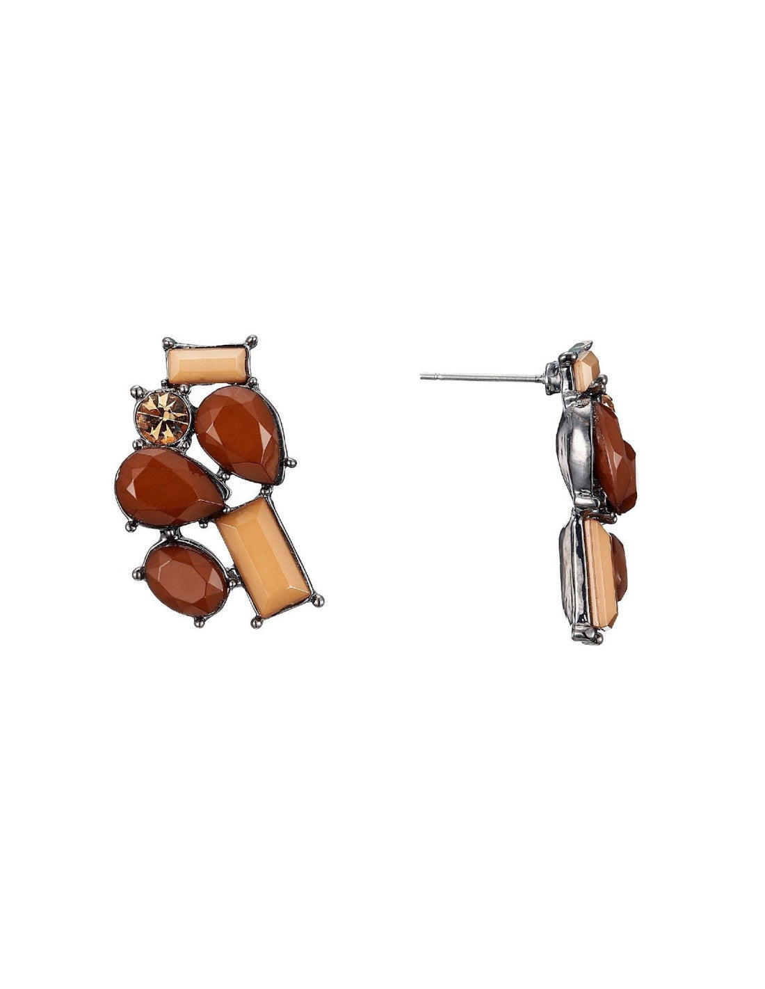 Boucles d'oreilles percées Asa choco – Belle Miss Paris
