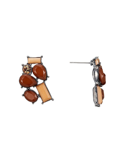 Boucles d'oreilles percées Asa choco – Belle Miss Paris
