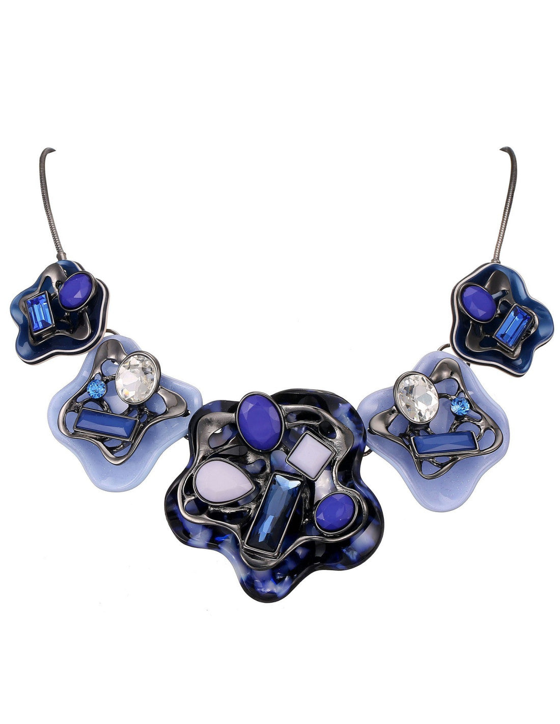 Collier Olivia bleu – Belle Miss Paris