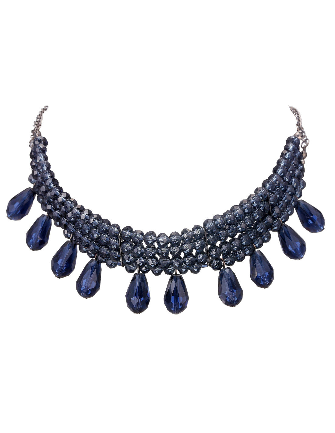 Collier Savia bleu – Belle Miss Paris