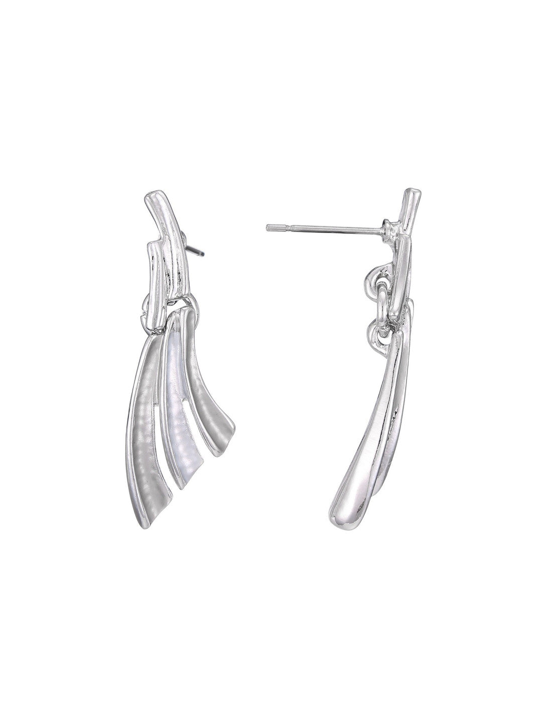 Boucles d'oreilles à tige Walifa argenté – Belle Miss Paris
