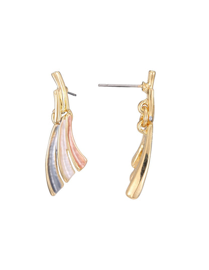 Boucles d'oreilles à tige Walifa doré – Belle Miss Paris