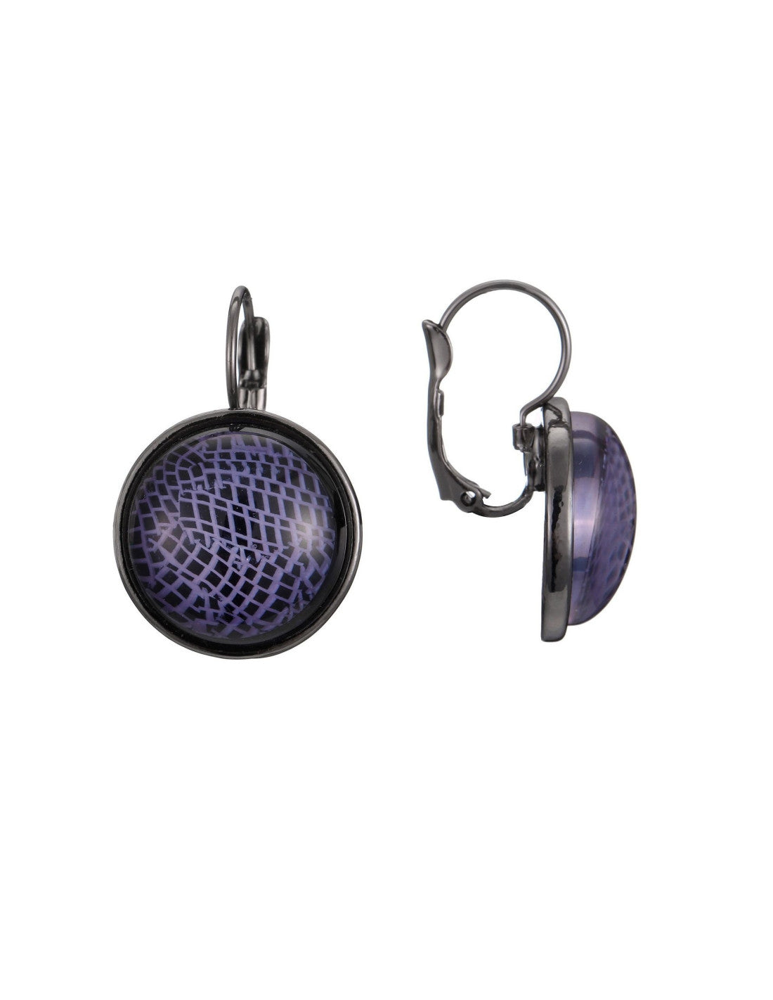 Boucles d'oreilles dormeuses Xeveria bleu – Belle Miss Paris
